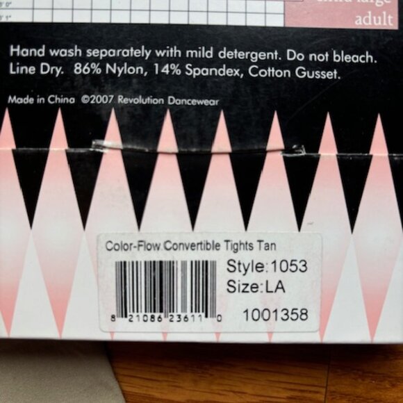 NEW! Revolution Convertible Tights - 2 Pairs - Tan - Women's Size Large L - Picture 4 of 7